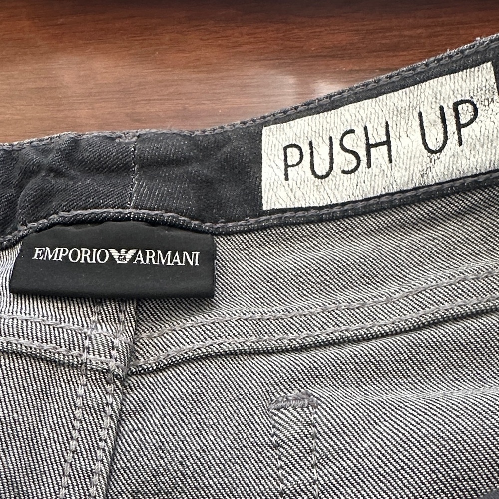 Emporio Armani Push Up Black Skinny Jeans – Size 27 | Stretch Denim - Picture 7 of 15